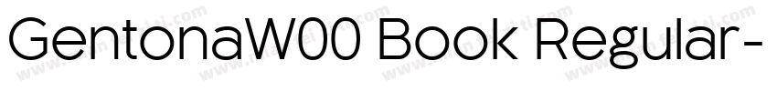 GentonaW00 Book Regular字体转换